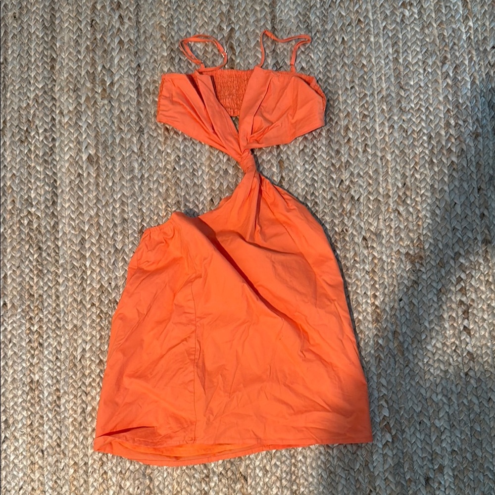 Victoria + Sophia Vibrant Orange Dress